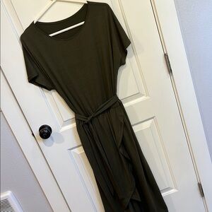 Source Unknown Green Dolman Sleeve Sheath Dress